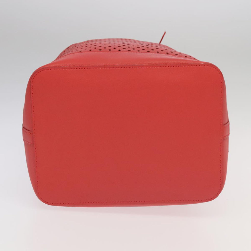 Lockme Bucket Red Perforated Leather