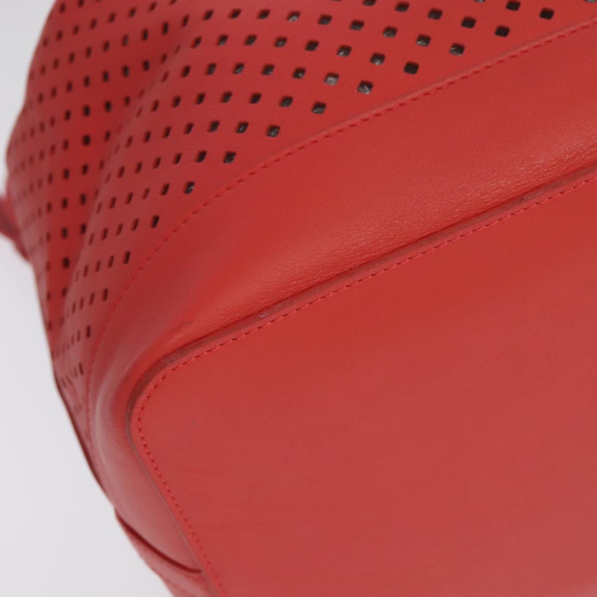 Lockme Bucket Red Perforated Leather