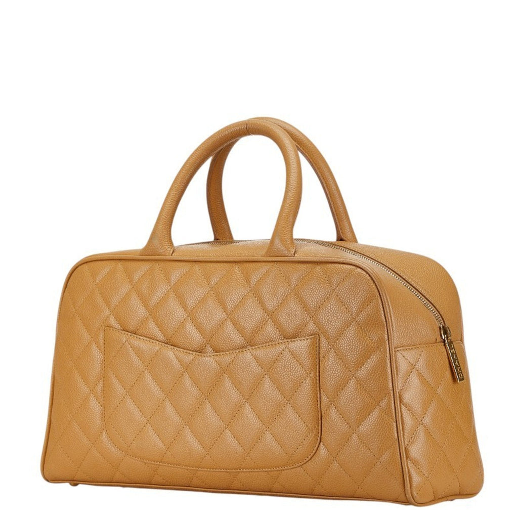 Chanel Classic Handbag Camel Leather