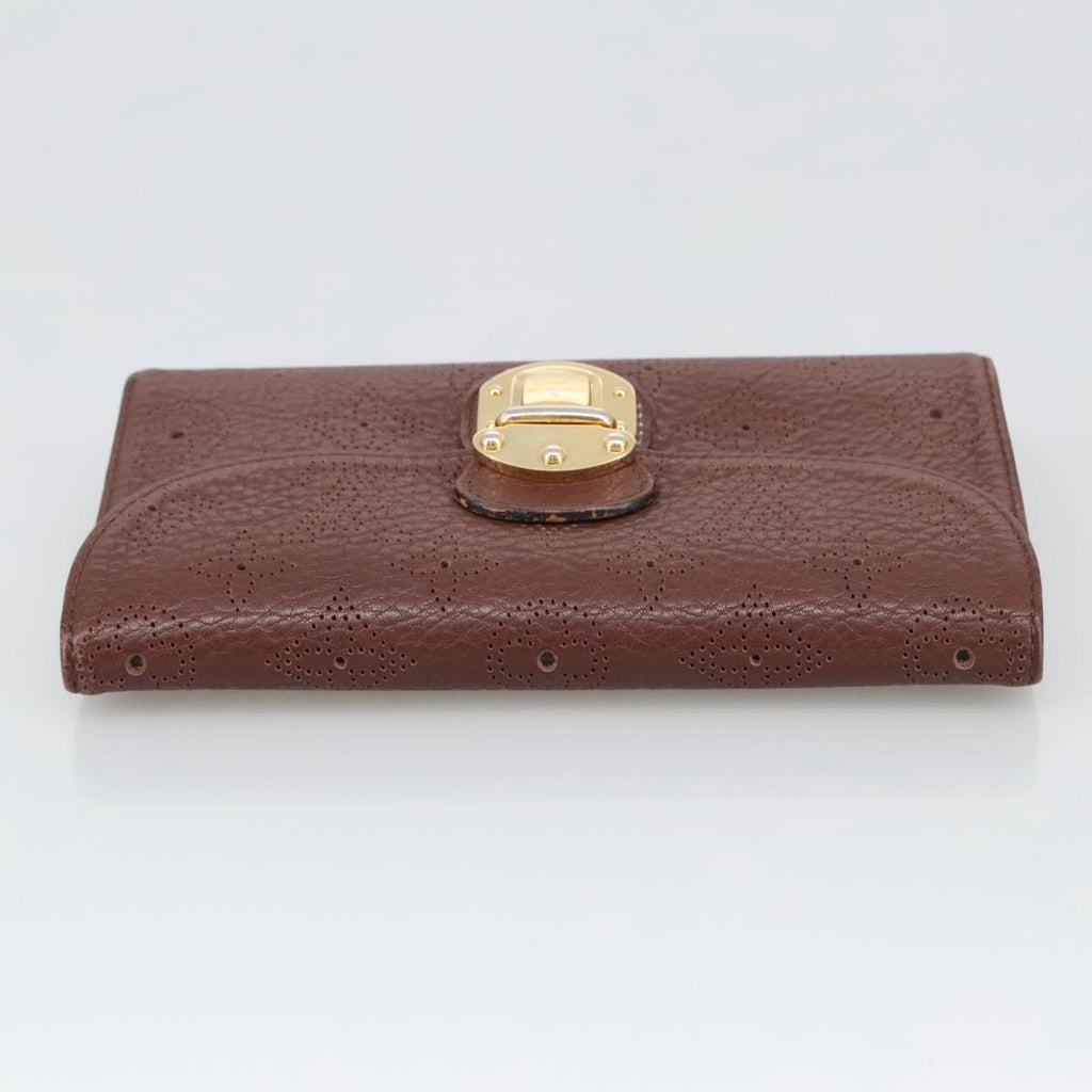 Perforated Monogram Wallet Brown Leather