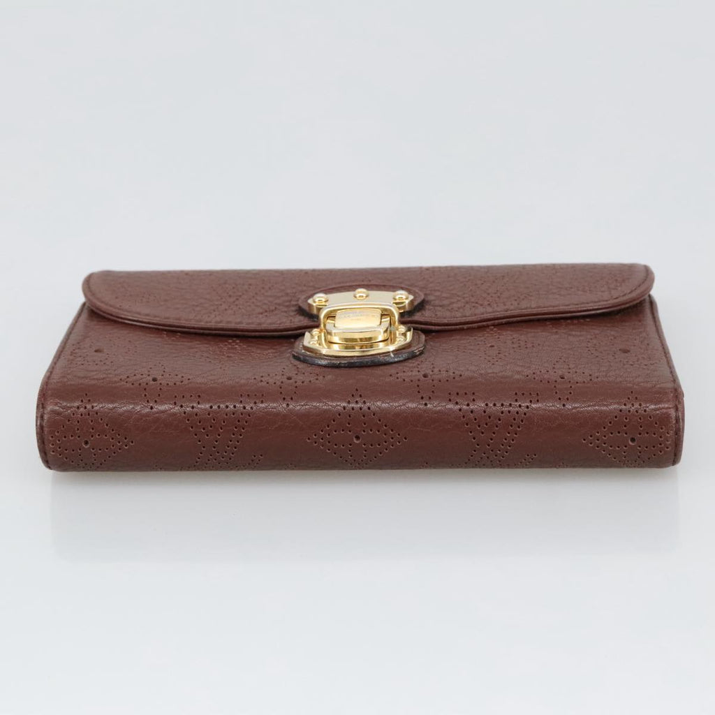 Perforated Monogram Wallet Brown Leather