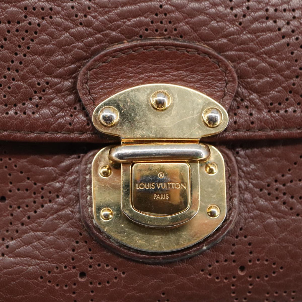 Perforated Monogram Wallet Brown Leather