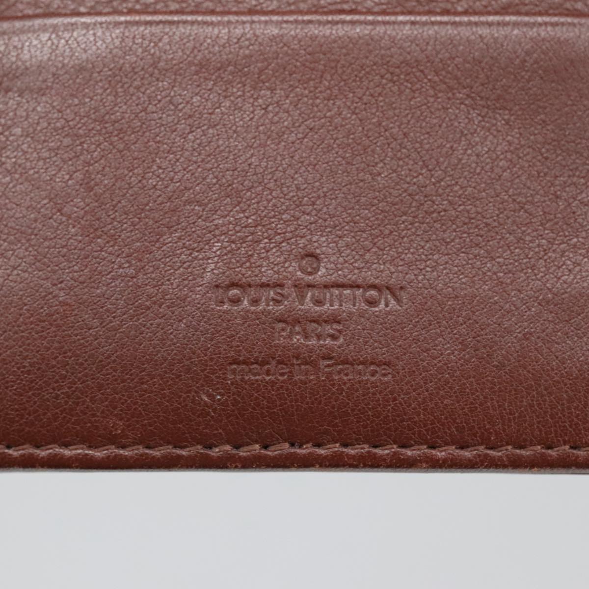Perforated Monogram Wallet Brown Leather