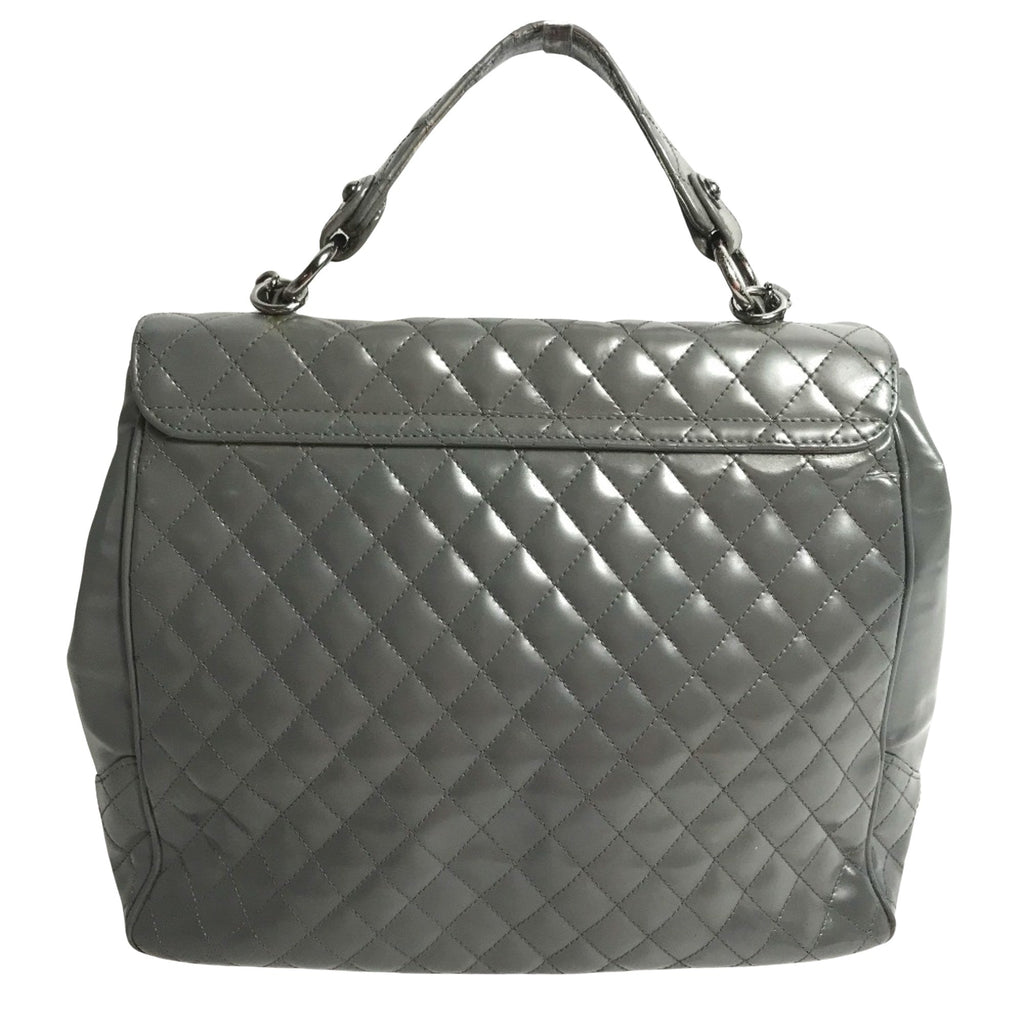 Chanel Quilted Patent Leather Shoulder Bag