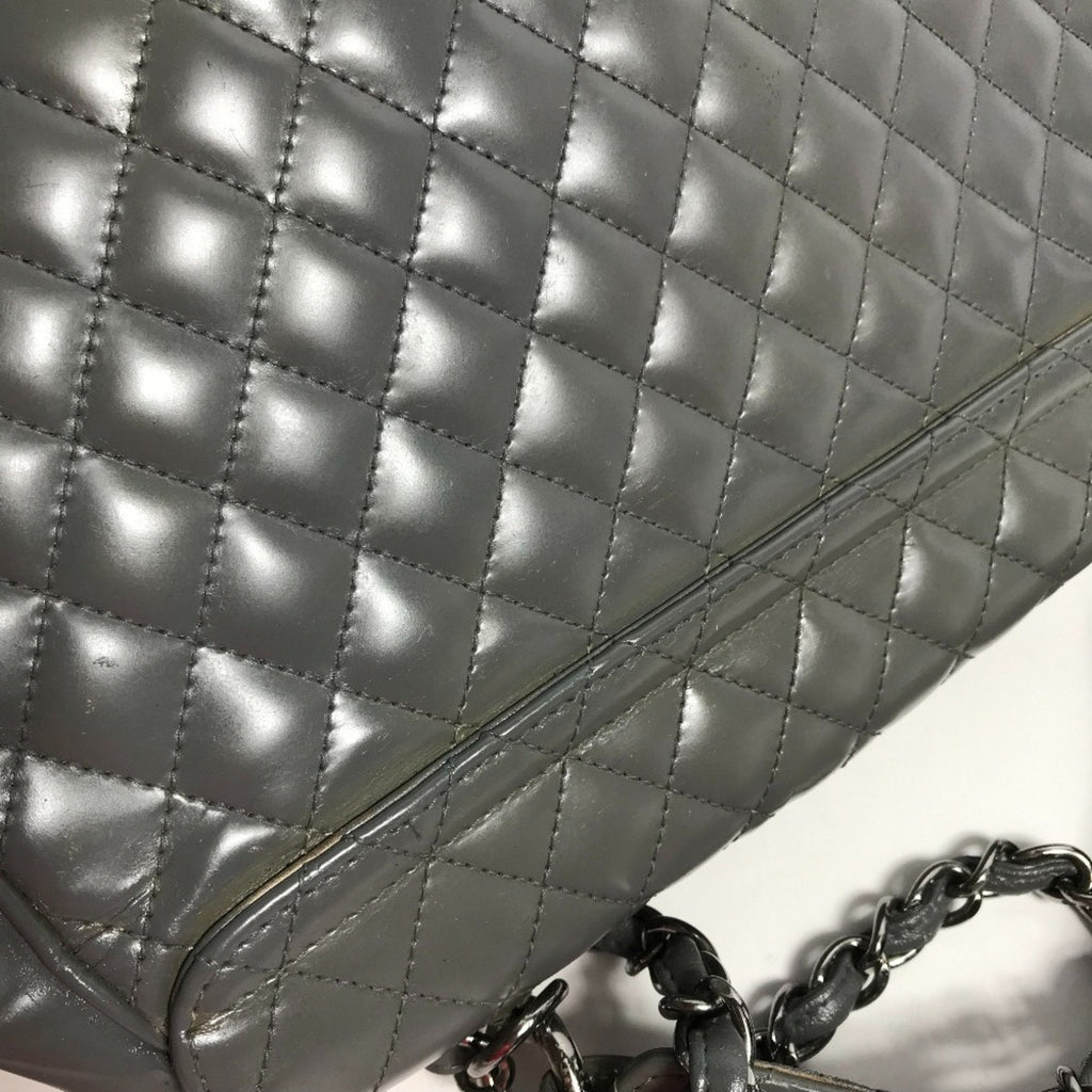 Chanel Quilted Patent Leather Shoulder Bag