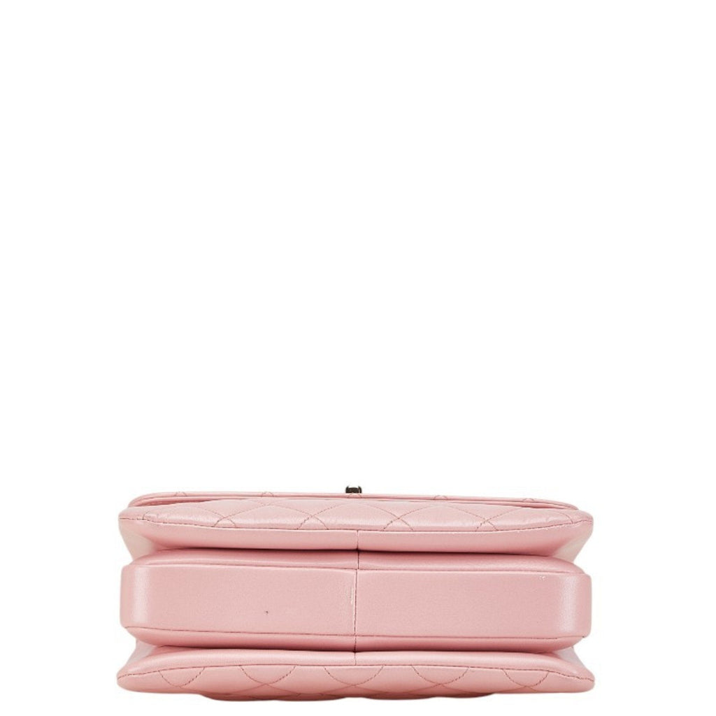 Chanel Classic Handbag Pink Quilted Leather