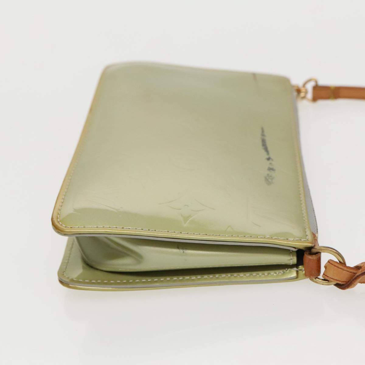 Pochette Vernis Clutch Green Patent Leather