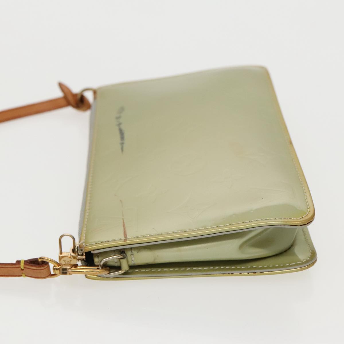 Pochette Vernis Clutch Green Patent Leather