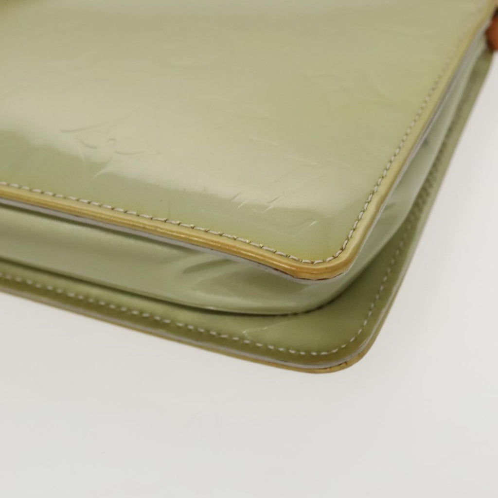 Pochette Vernis Clutch Green Patent Leather