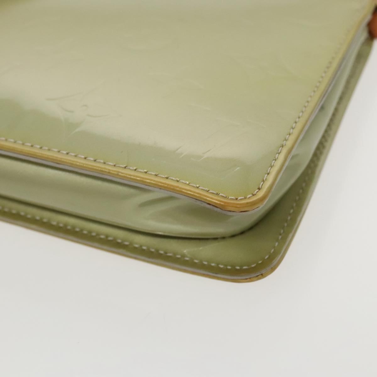 Pochette Vernis Clutch Green Patent Leather