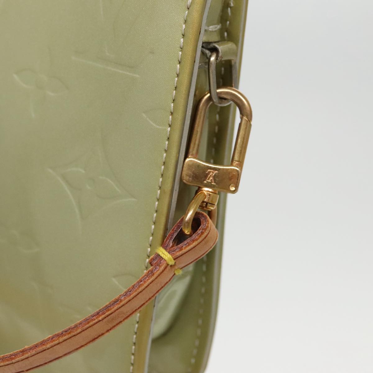 Pochette Vernis Clutch Green Patent Leather