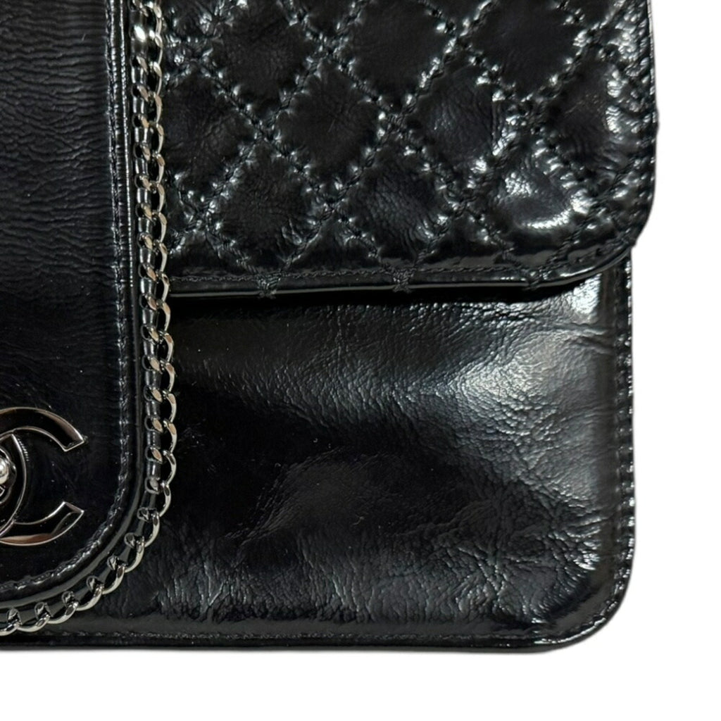 Chanel Quilted Leather Chain Bag Classic Flap