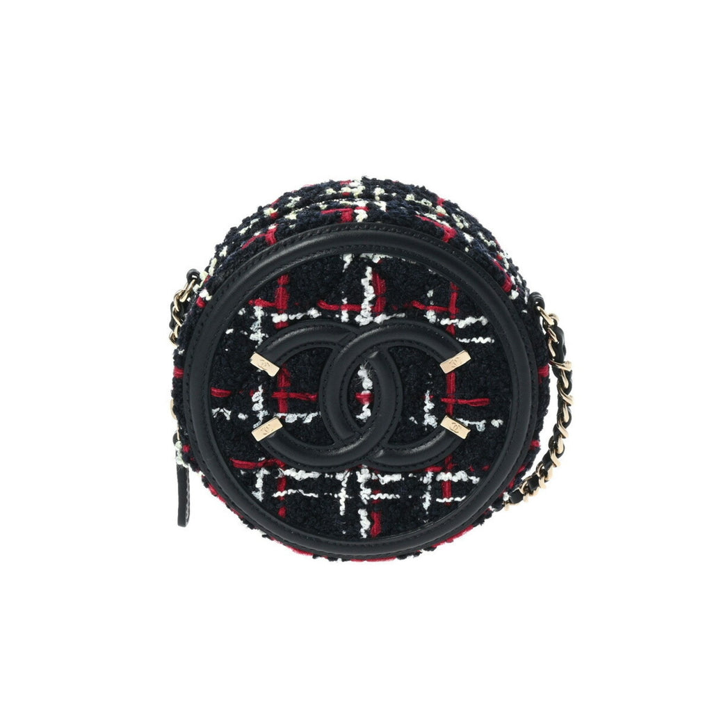 Chanel Round Tweed Chain Bag A94731