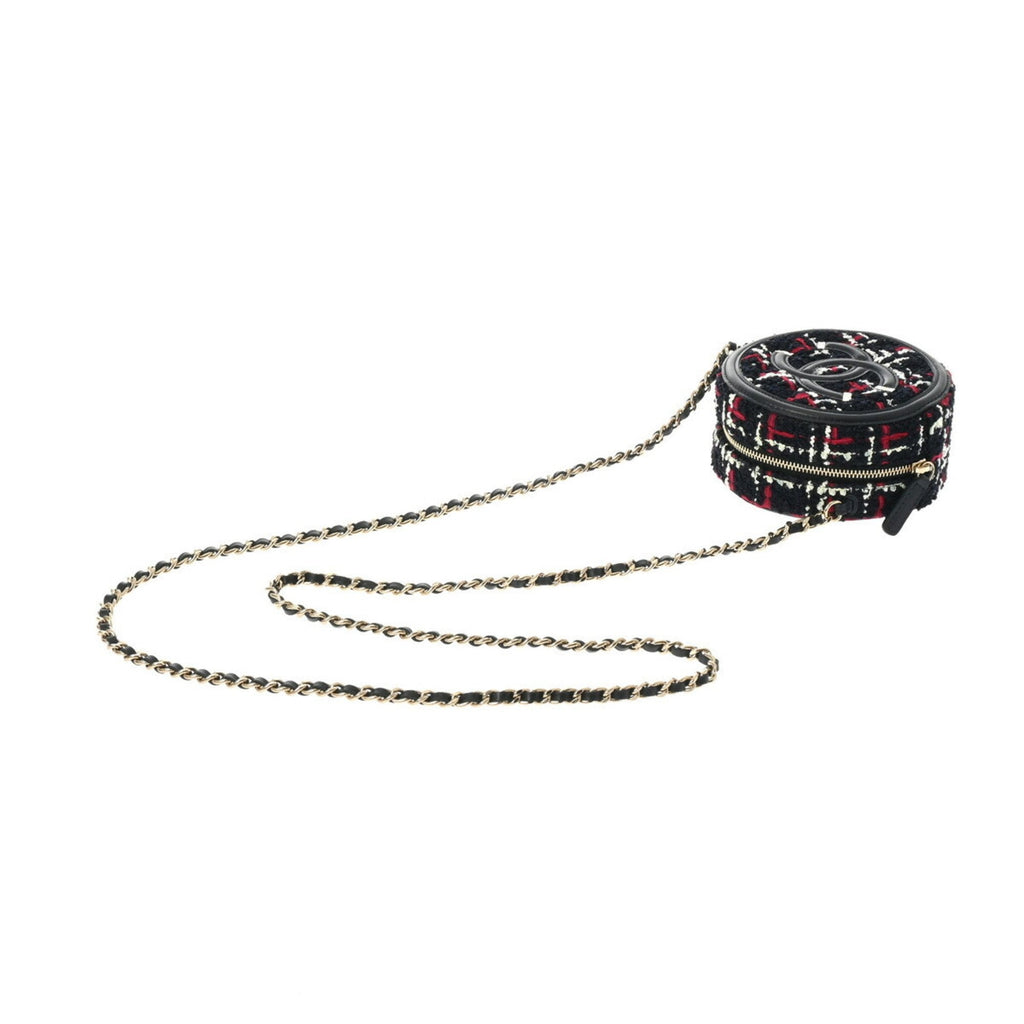 Chanel Round Tweed Chain Bag A94731