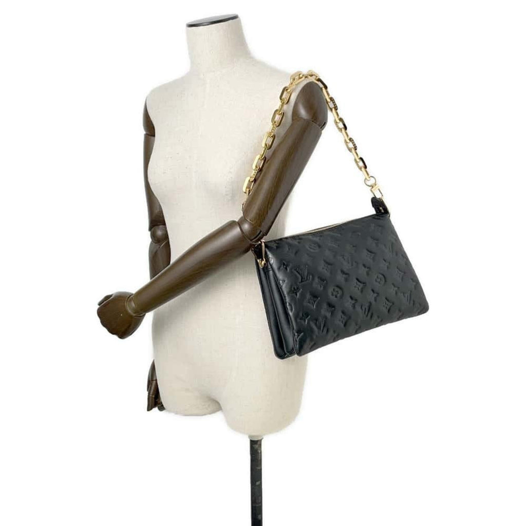 LV Pochette Chain Empreinte Leather