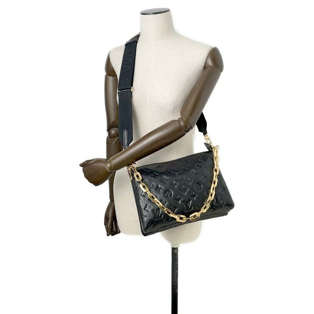 LV Pochette Chain Empreinte Leather