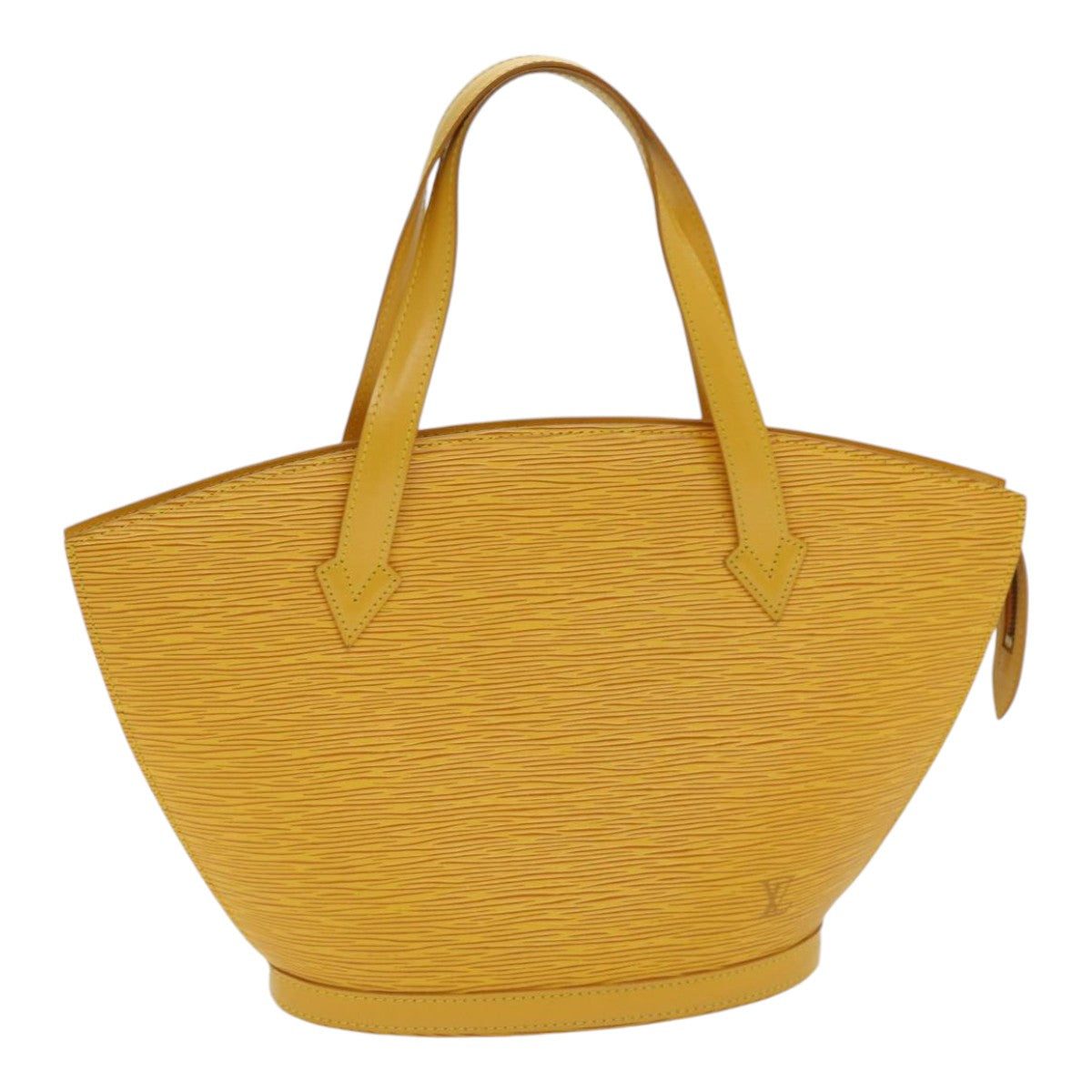 Cabas Piano Handbag Yellow Epi Leather