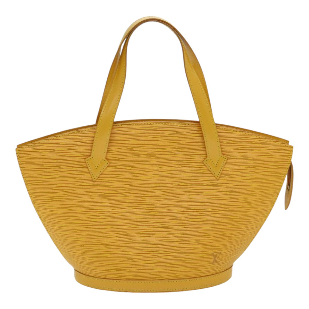 Cabas Piano Handbag Yellow Epi Leather