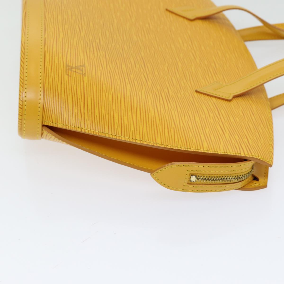 Cabas Piano Handbag Yellow Epi Leather