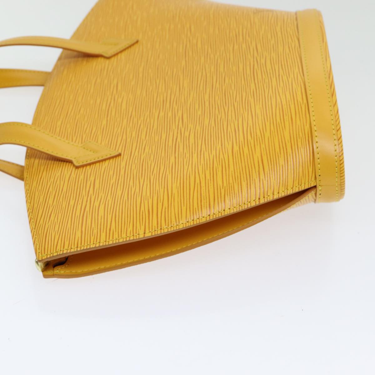 Cabas Piano Handbag Yellow Epi Leather
