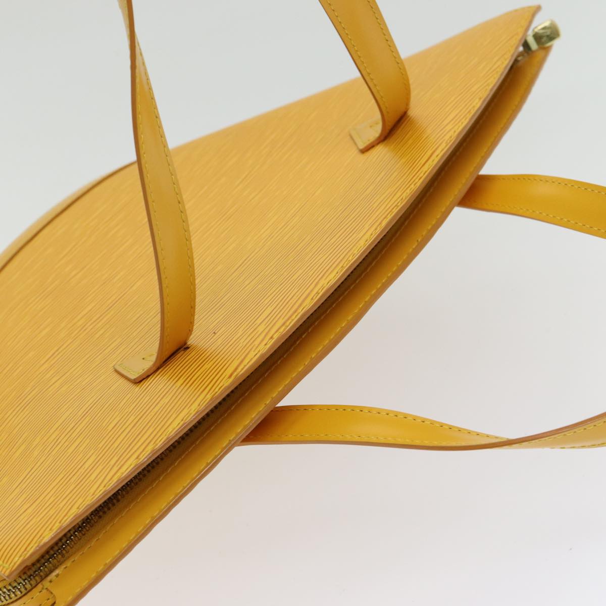 Cabas Piano Handbag Yellow Epi Leather