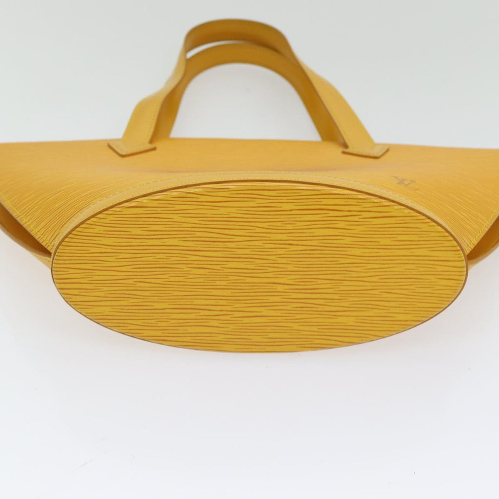 Cabas Piano Handbag Yellow Epi Leather