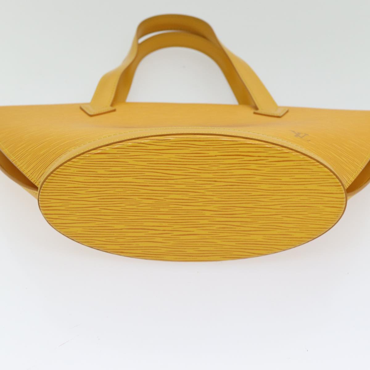 Cabas Piano Handbag Yellow Epi Leather