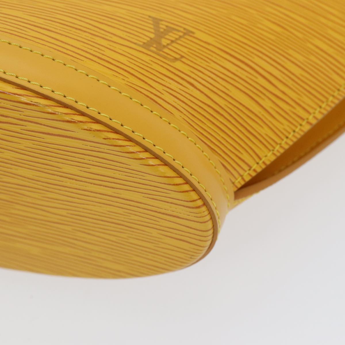 Cabas Piano Handbag Yellow Epi Leather