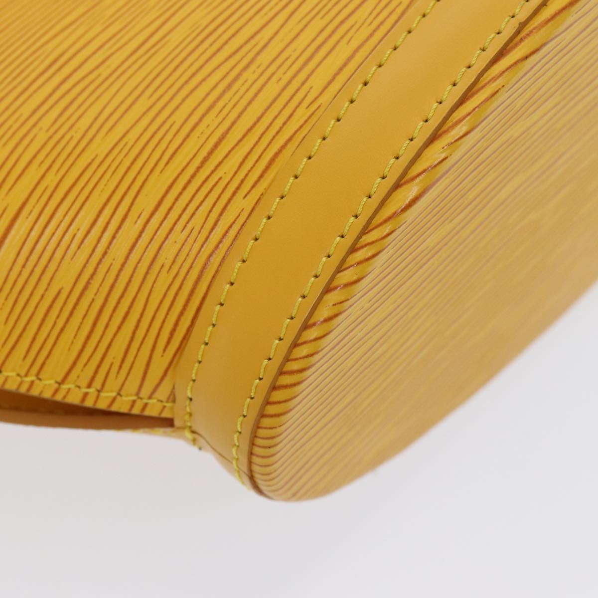 Cabas Piano Handbag Yellow Epi Leather
