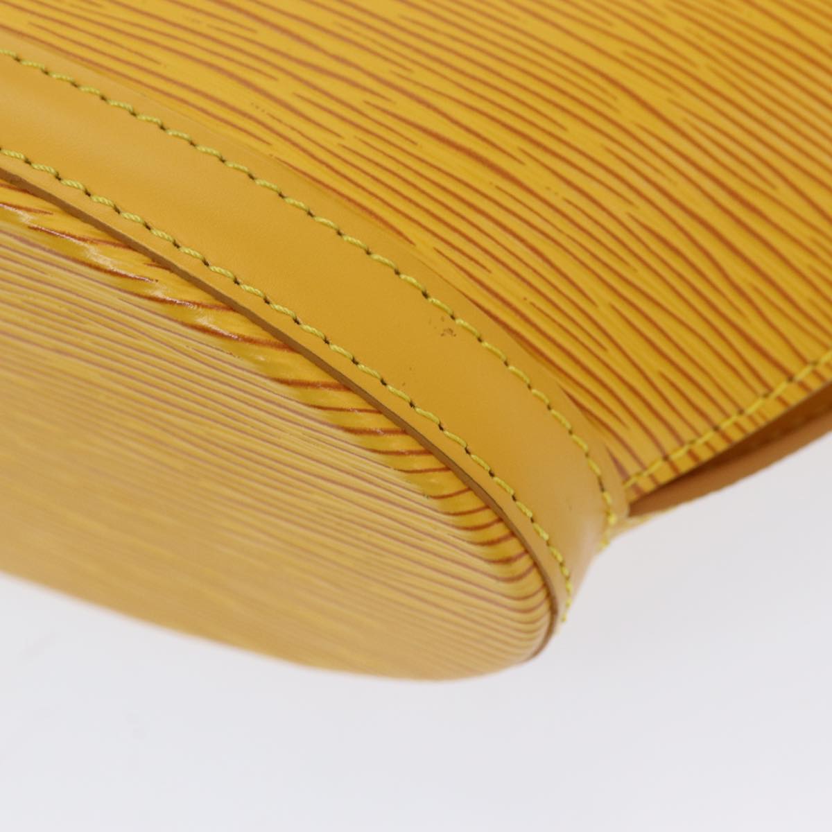 Cabas Piano Handbag Yellow Epi Leather