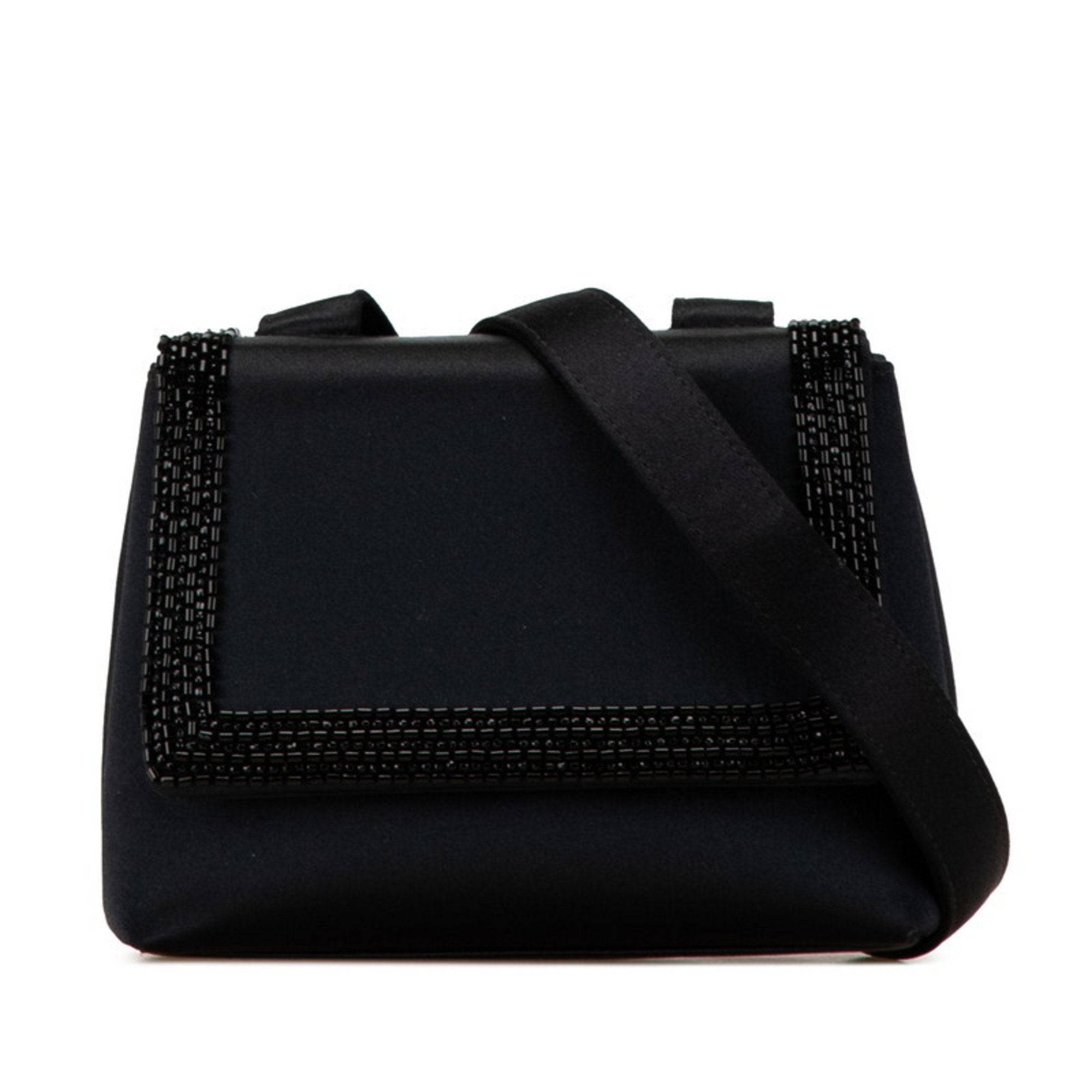 Chanel Beaded Satin Shoulder Bag