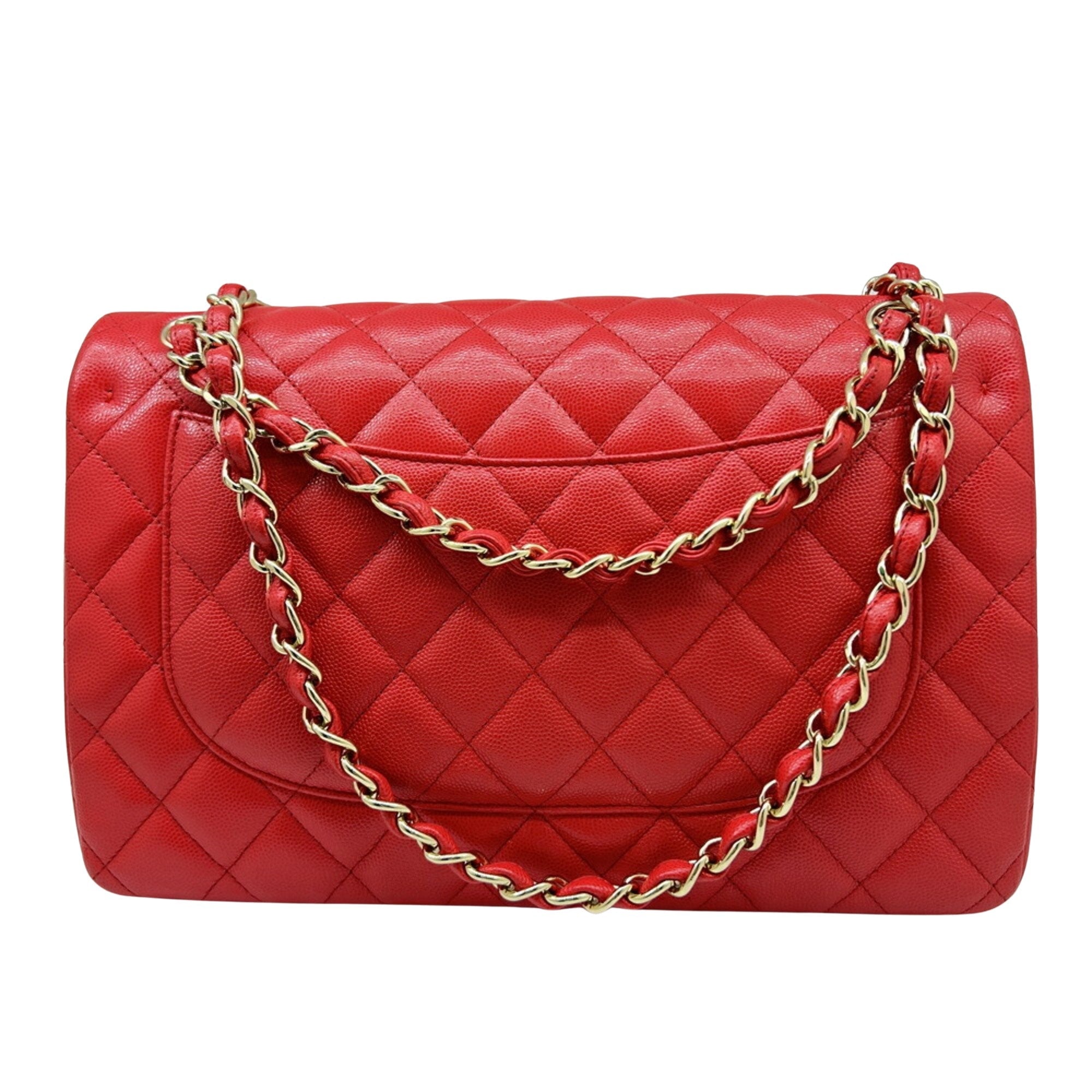 Chanel Classic Double Flap Caviar Leather Bag