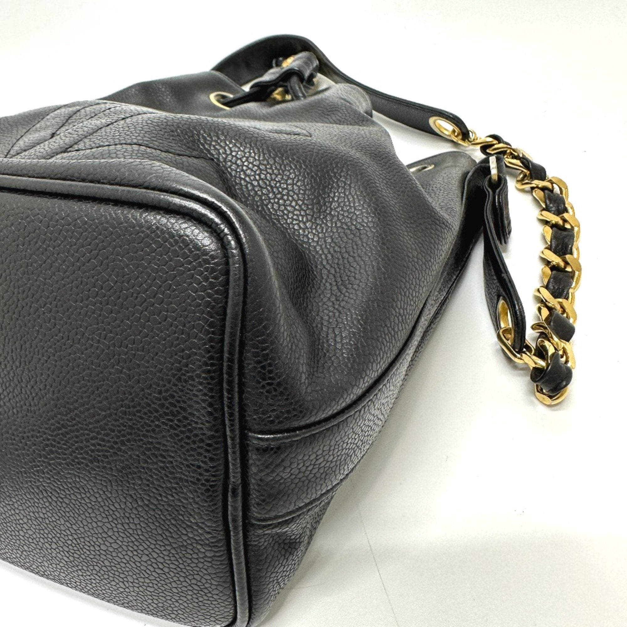 Chanel Caviar Leather Bucket Bag Model Name Bucket