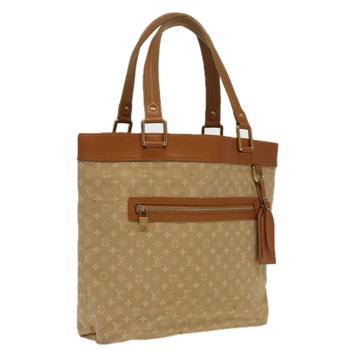 Mini Lin ToteBeige Monogram Canvas