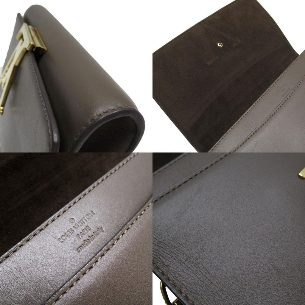 LV Pont 9 Chain Wallet Taupe Leather