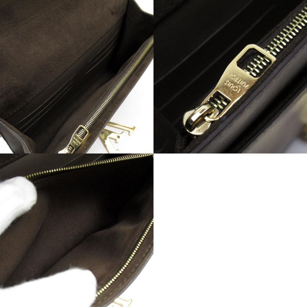 LV Pont 9 Chain Wallet Taupe Leather