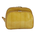 Pochette Backpack Yellow Patent Leather
