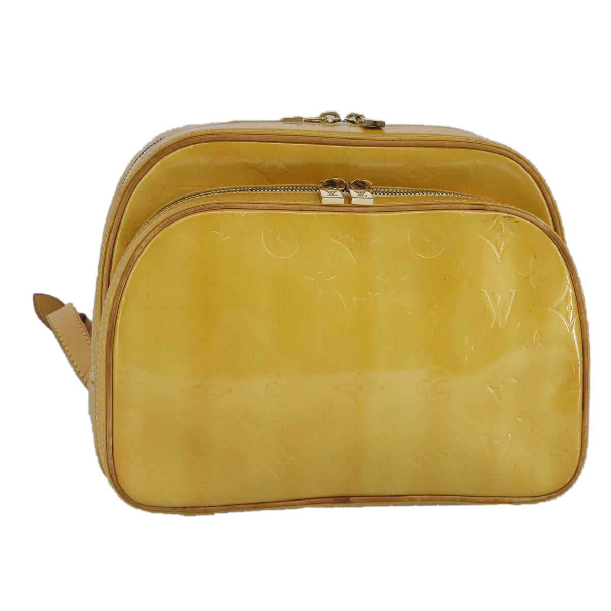 Pochette Backpack Yellow Patent Leather