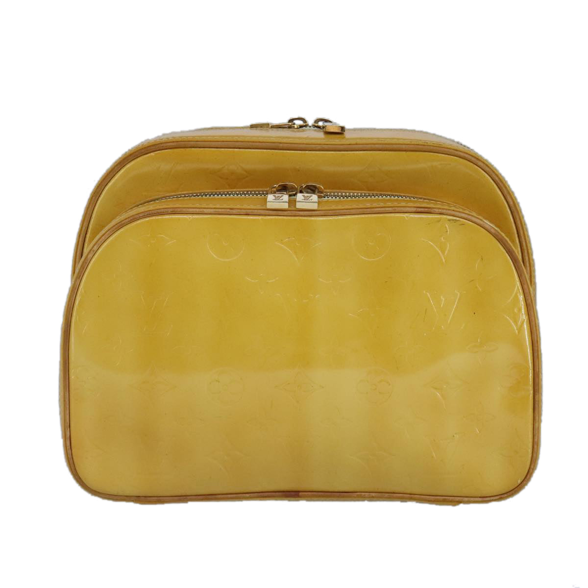 Pochette Backpack Yellow Patent Leather
