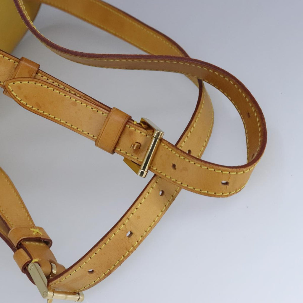 Pochette Backpack Yellow Patent Leather