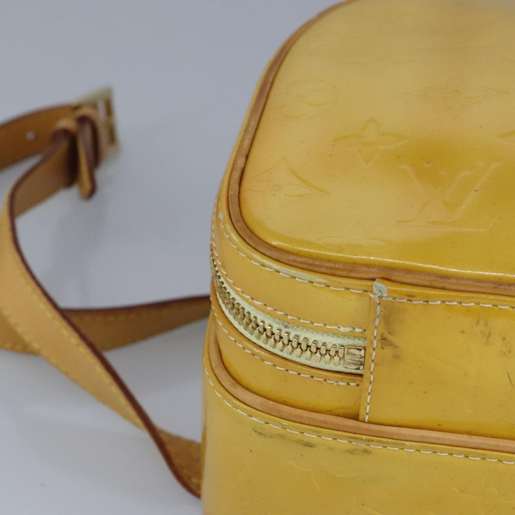 Pochette Backpack Yellow Patent Leather