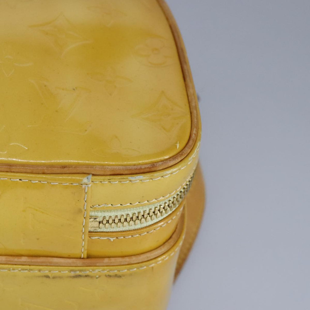 Pochette Backpack Yellow Patent Leather