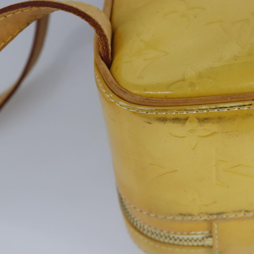 Pochette Backpack Yellow Patent Leather