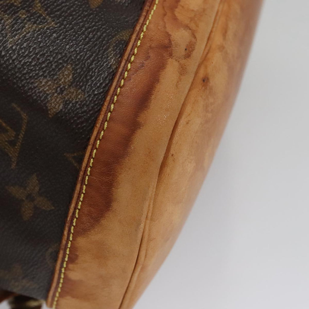 Vintage Canvas Backpack with Leather Trim