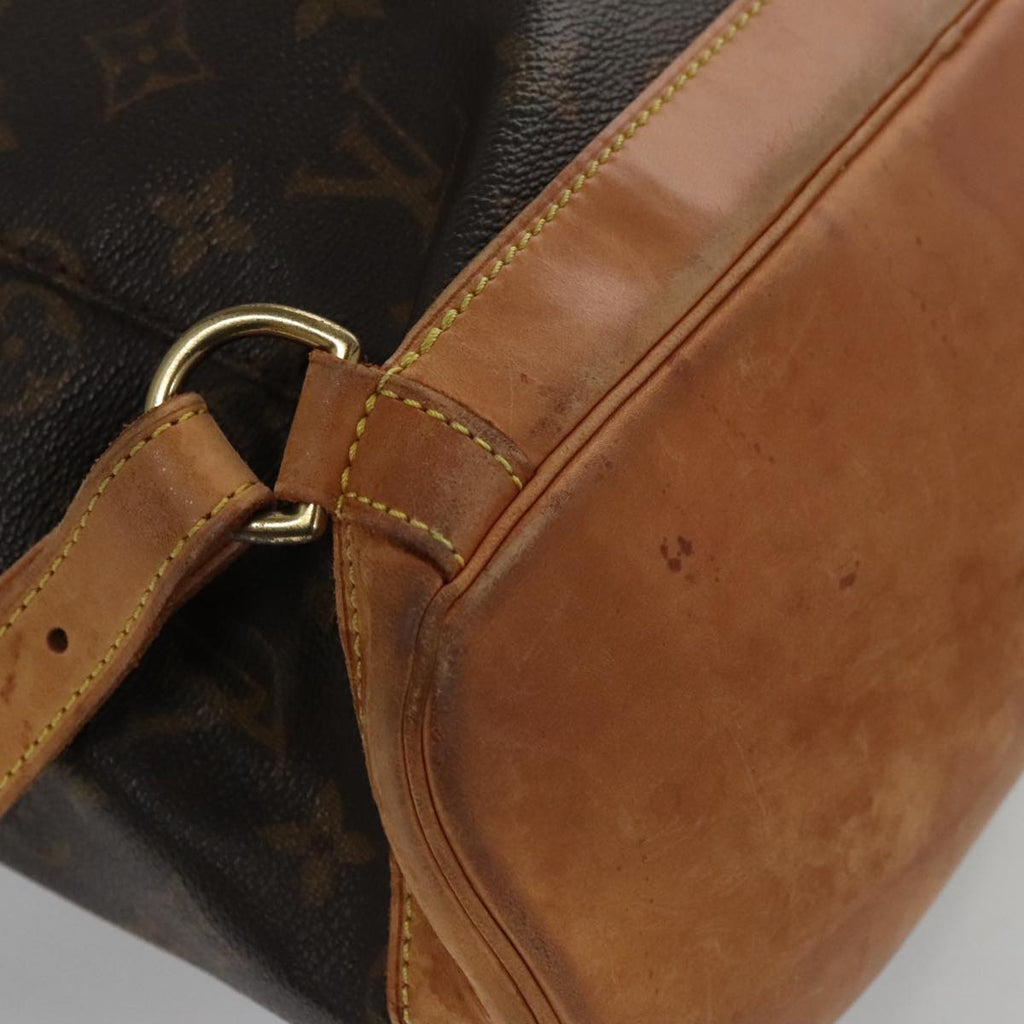 Vintage Canvas Backpack with Leather Trim