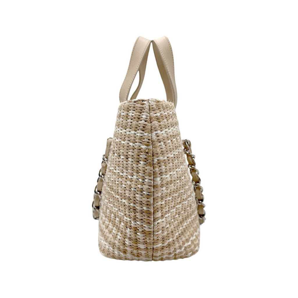 Chanel Raffia Tote Bag Beige Summer Style
