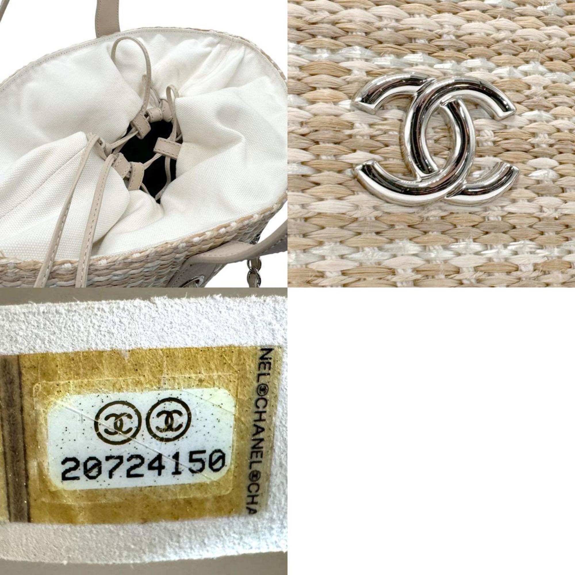 Chanel Raffia Tote Bag Beige Summer Style