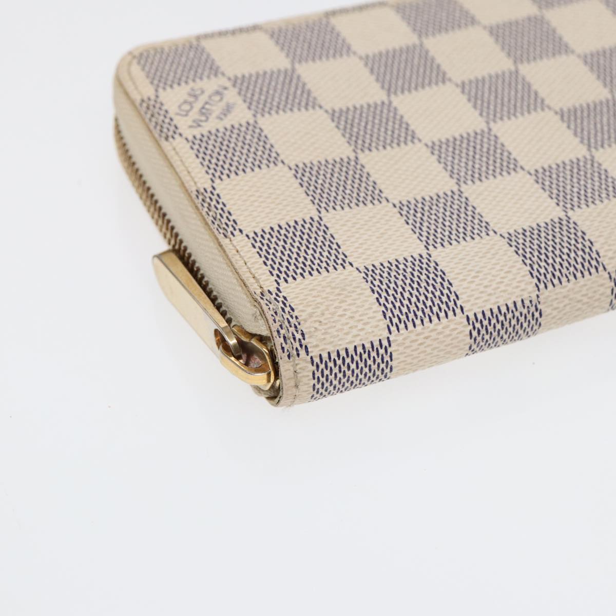 Zip Around Wallet Damier Azur
