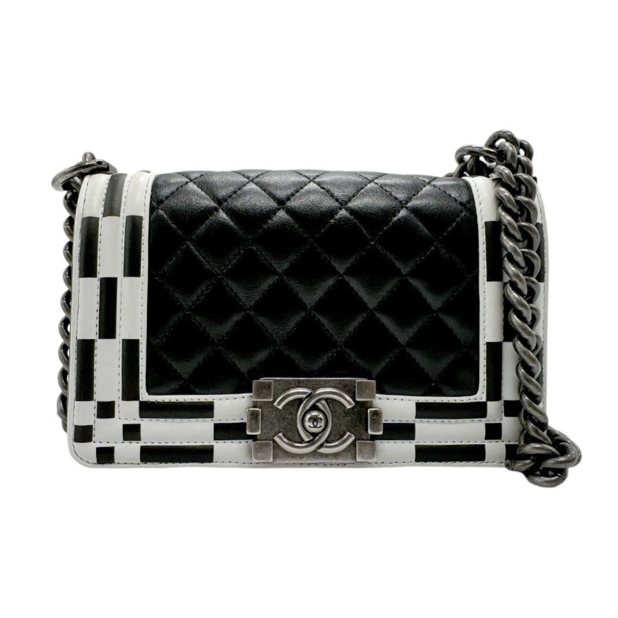 Chanel Boy Chanel Bag Checkerboard Style