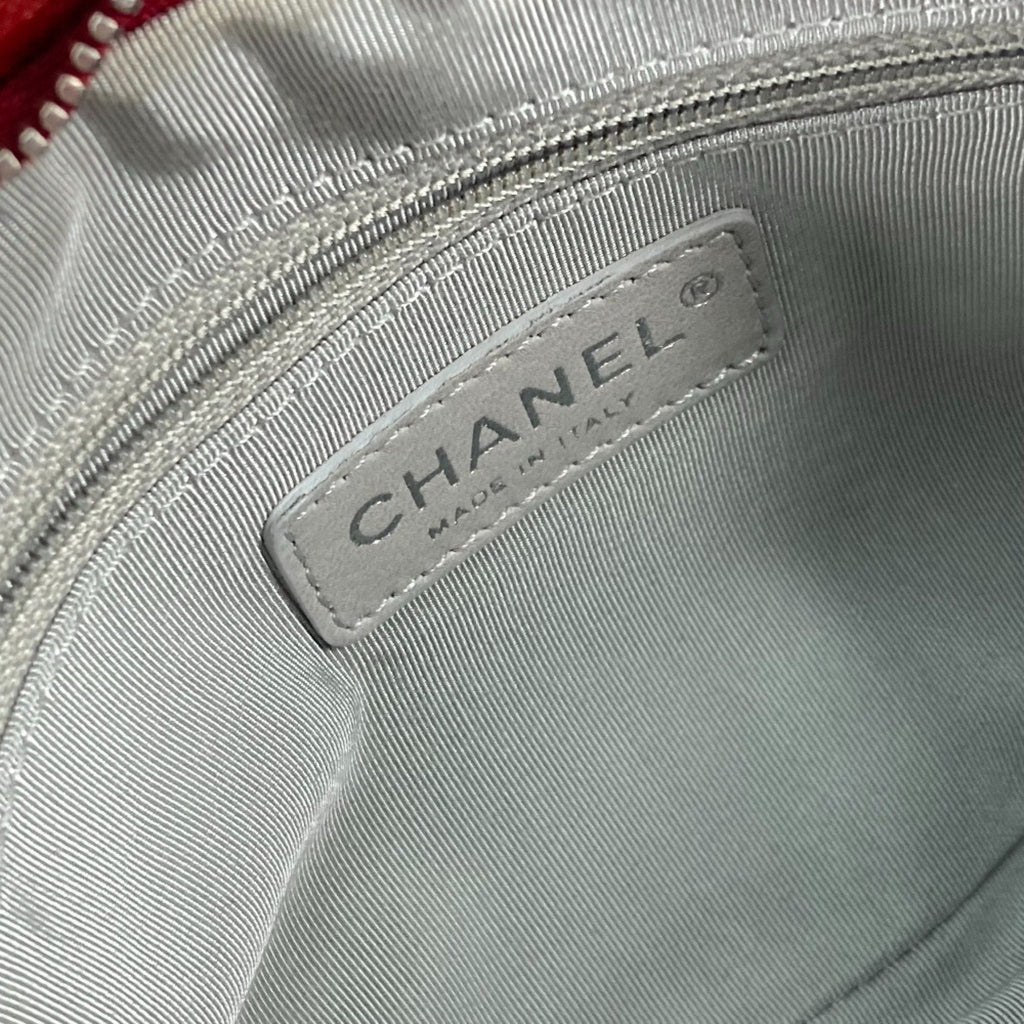 Chanel Classic Quilted Chain Bag  Red Leather